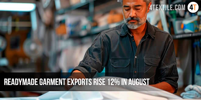 Readymade garment exports rise 12% in August despite global challenges